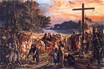 Christianization of Poland A D  965 - Jan Matejko