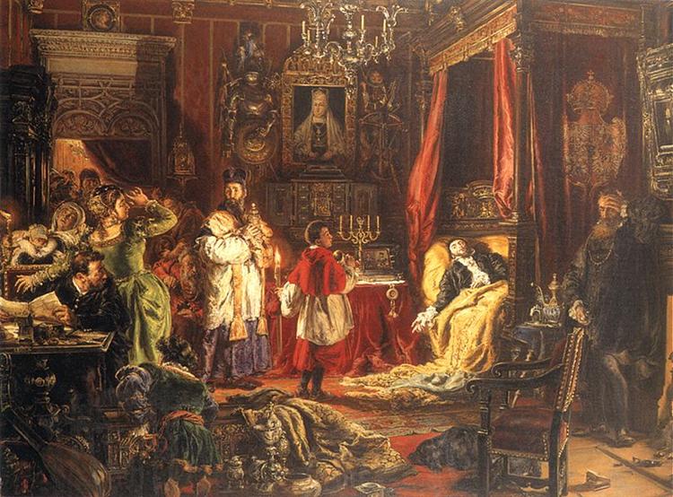 Death of Sigismund Augustus at Knyszyn - Jan Matejko