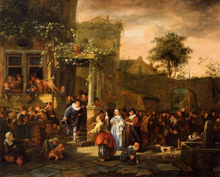 A Village Wedding, 1653 - Ян Стен