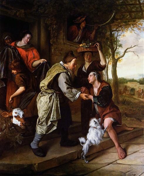 O  retorno do filho pródigo, c.1668 - 1670 - Jan Steen