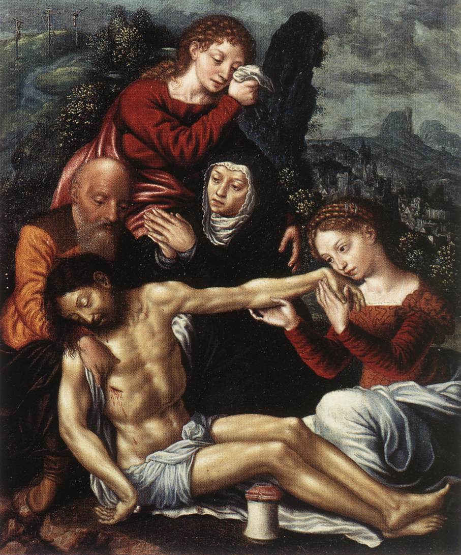 The Lamentation Of Christ Jan Van Hemessen Wikiart Org