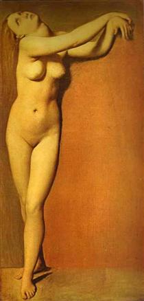 Angelica. Study for the Roger Delivering Angelica - Jean-Auguste Dominique Ingres