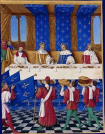 Banquet of Charles V the Wise - Jean Fouquet