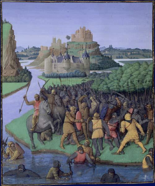 Battle between the Maccabees and the Bacchides, c.1470 - Jean Fouquet