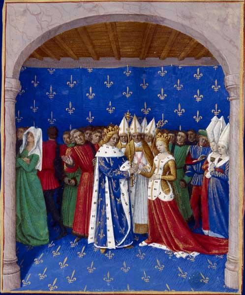 Marriage of Charles IV and Marie of Luxembourg, c.1455 - 讓．富凱