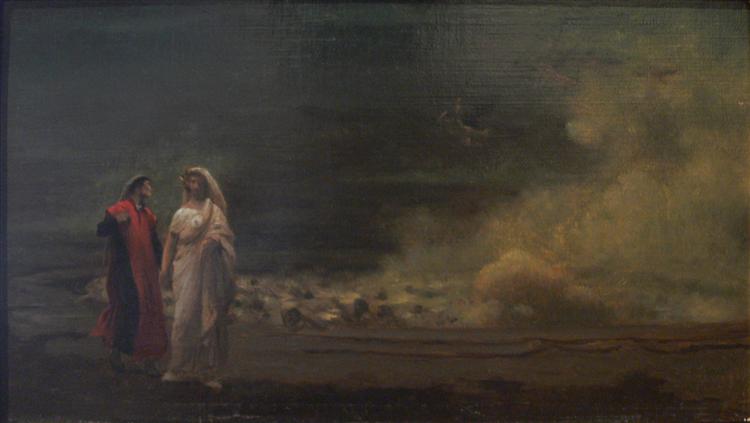 Dante and Virgil in Hell - Jean-Leon Gerome