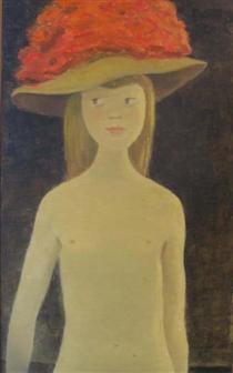 Young Lady with Hat - Jean Paul Lemieux