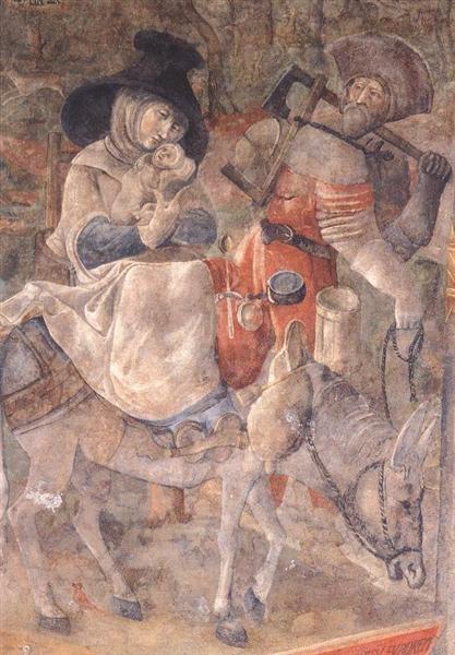 Fuga ao Egito, 1515 - 1521 - Jörg Ratgeb