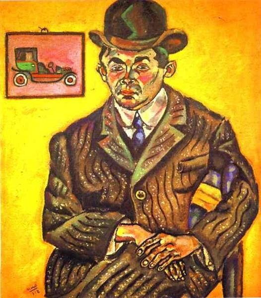 Portrait of Hiberto Casany. (The Chauffeur), 1918 - Жоан Миро
