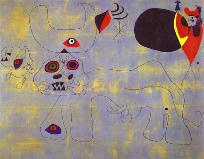 The Bull Fight, 1945 - Joan Miro