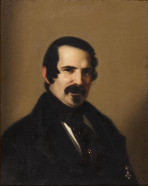 Autorretrato, 1835 - Хоакін Мануель Фернандес Крусадо