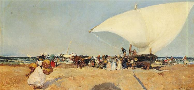 Arrival of the Boats, 1898 - 霍金‧索羅亞