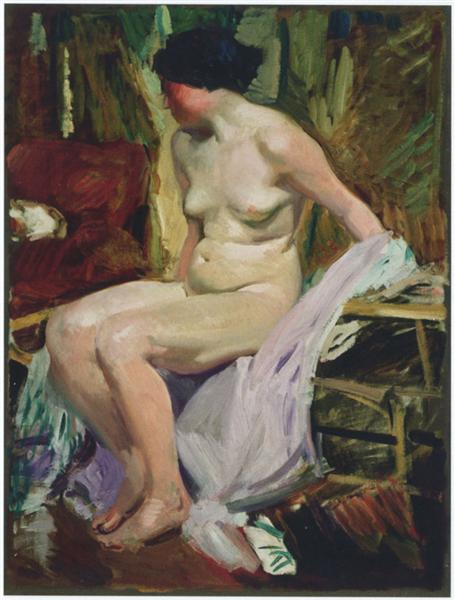 Female nude, 1916 - Joaquin Sorolla