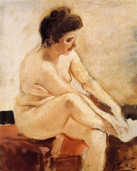 Seated Nude, 1906 - Хоакин Соролья