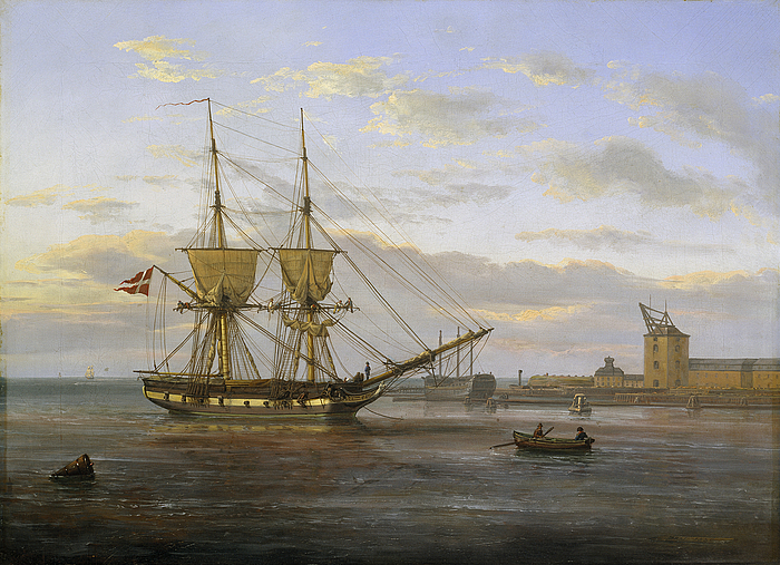 Entrance to the Port of Copenhagen, 1830 - Юхан Кристиан Даль