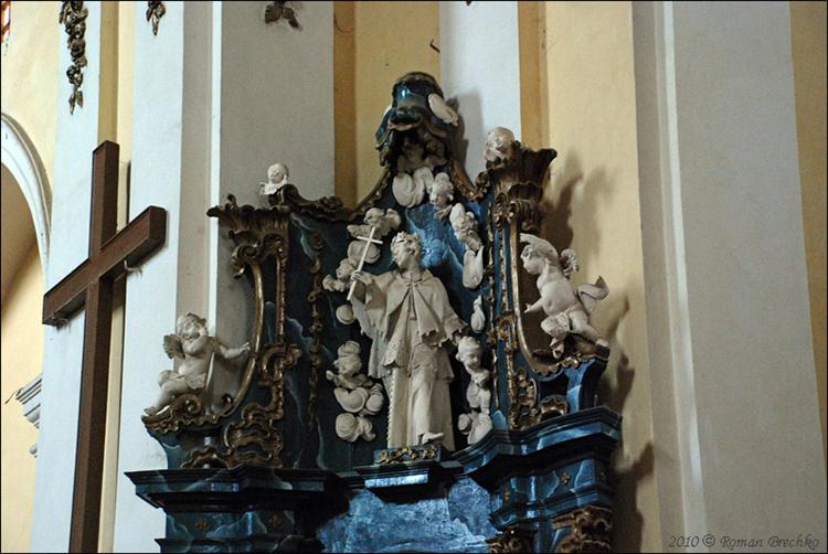 Altar of St. Nicholas with a sculpture of Jan Nepomuk, c.1755 - Johann Georg Pinzel