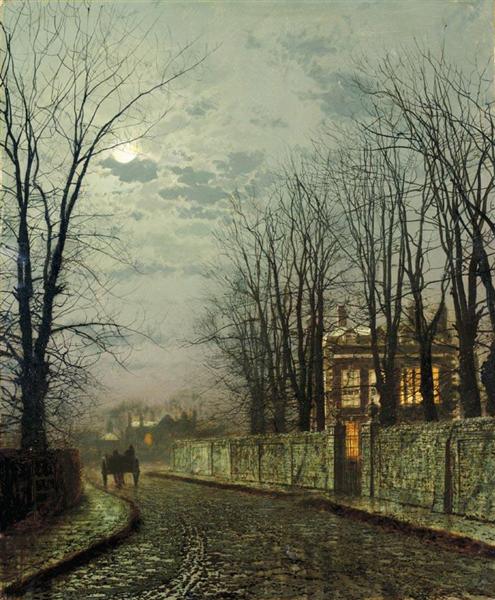 Зимовий місяць, 1886 - Джон Еткінсон Грімшоу