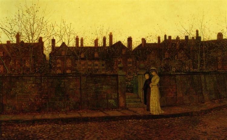 У золотих сутінках, 1881 - Джон Еткінсон Грімшоу