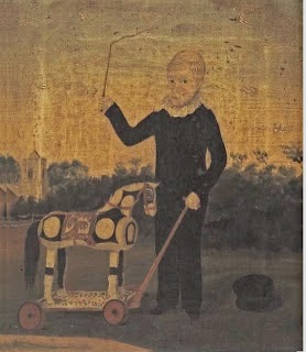 Young Boy with Toy Horse, 1820 - Джон Бредлі