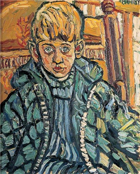 The Artist's Ten-Year-Old Son - John Bratby