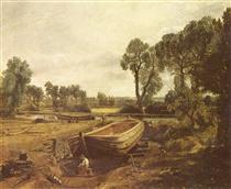 Boat Building - John Constable