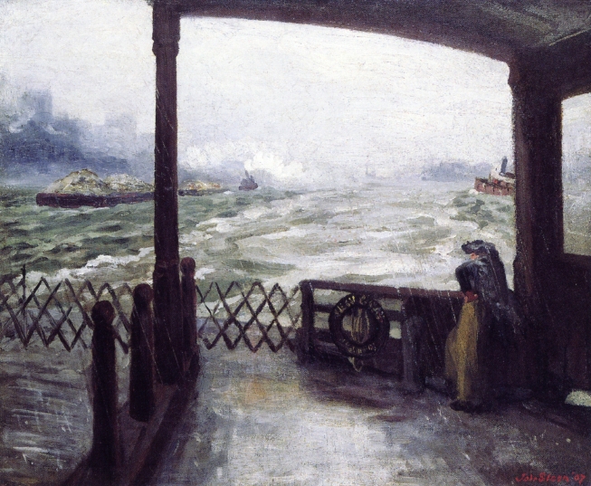 Wake of the Ferry, 1907 - Джон Френч Слоан