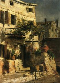 A Venetian Scene - John Henry Twachtman