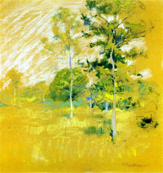 Landscape, c.1888 - c.1891 - Джон Генрі Твахтман (Tуоктмен)