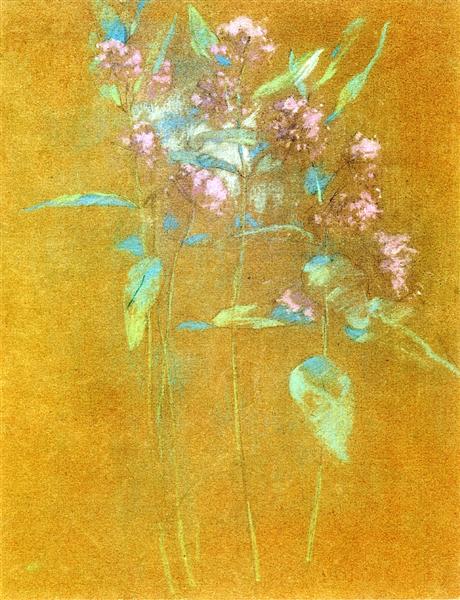 Wildflowers, c.1889 - c.1891 - Джон Генри Твахтман (Tуоктмен)