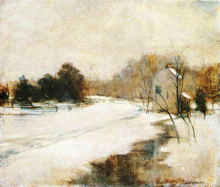 Winter in Cincinnati, c.1879 - c.1882 - Джон Генри Твахтман (Tуоктмен)