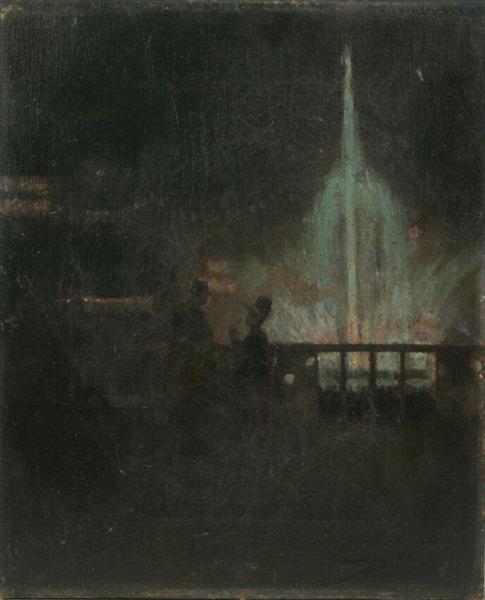 The Fairy Fountain, Glasgow International Exhibition, 1888 - Джон Лавери