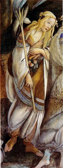 Zipporah, after Botticelli - Джон Рёскин