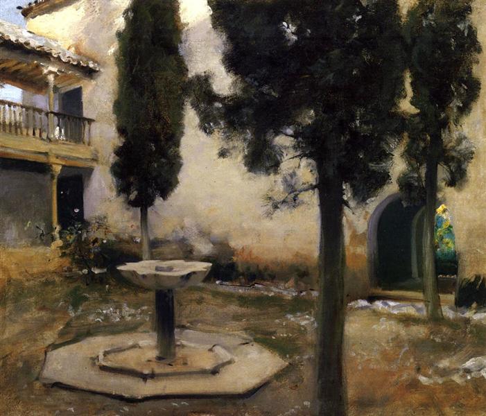 Alhambra, Patio de la Reja, 1879 - Джон Сингер Сарджент