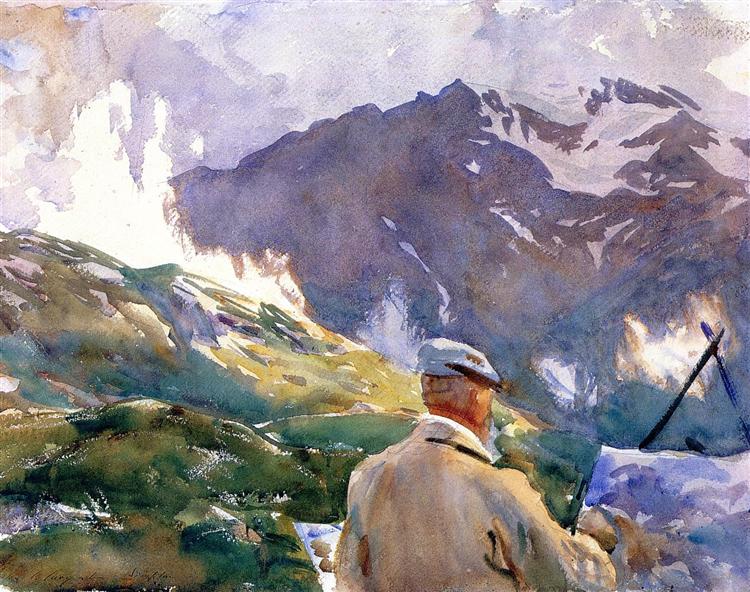 Artist in the Simplon, c.1909 - Джон Сингер Сарджент