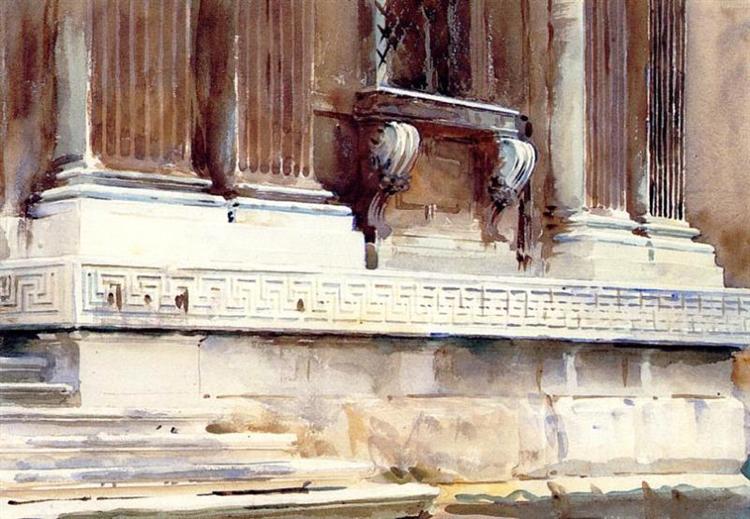 Base of a Palace, 1904 - John Singer Sargent