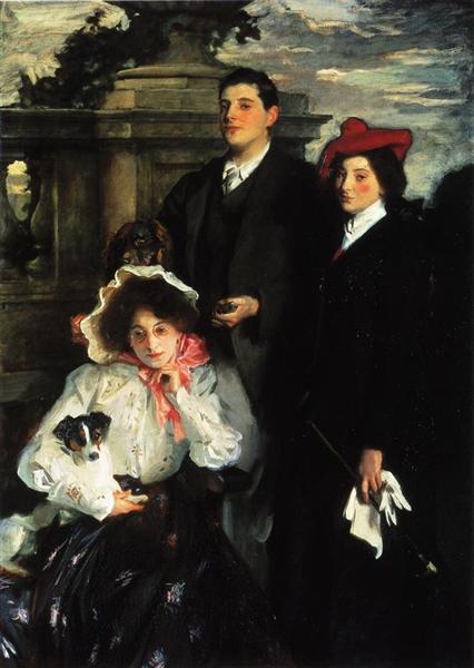 Hylda, Almina and Conway, Children of Asher Wertheimer, 1905 - Джон Сінгер Сарджент