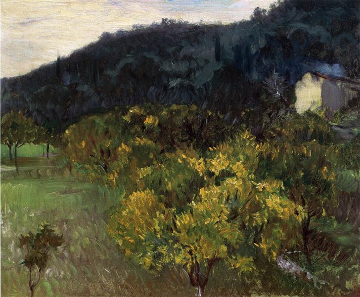 Landscape near Grasse, c.1883 - c.1884 - 薩金特