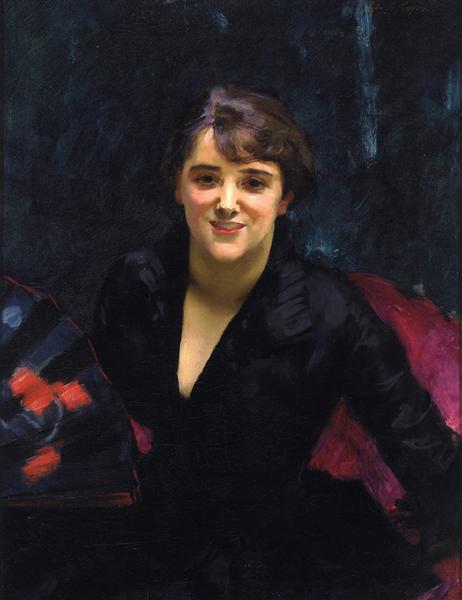Madame Errazuriz (also known as The Lady in Black), c.1882 - John Singer Sargent