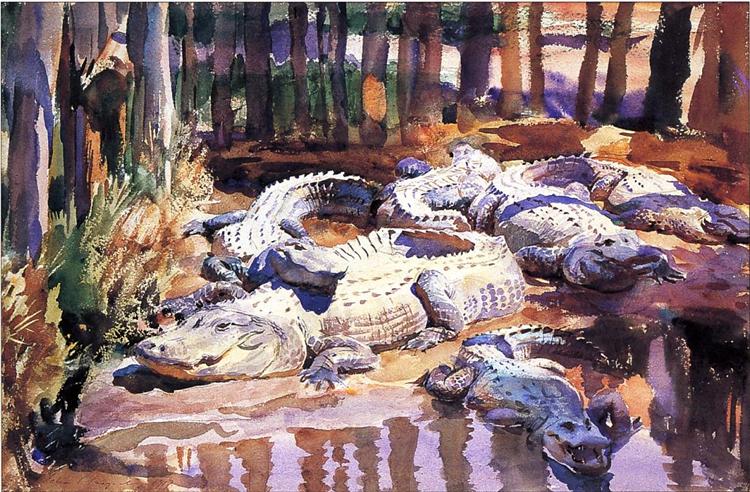 Muddy Alligators, 1917 - John Singer Sargent