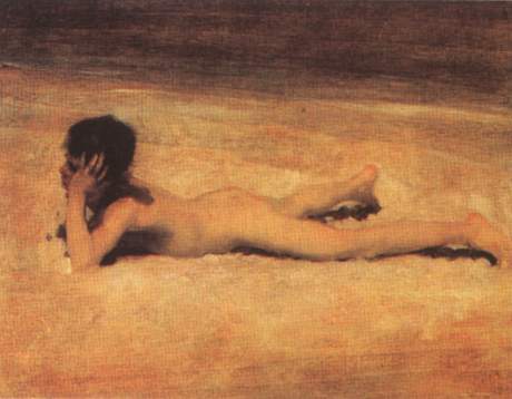 Naked boy on the beach, 1878 - Джон Сінгер Сарджент