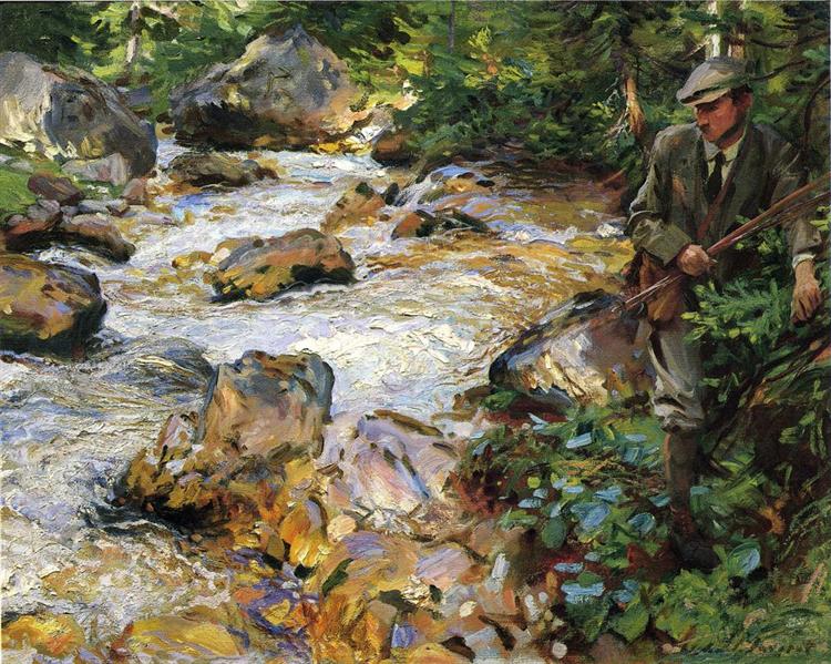 Trout Stream in the Tyrol, 1914 - 薩金特