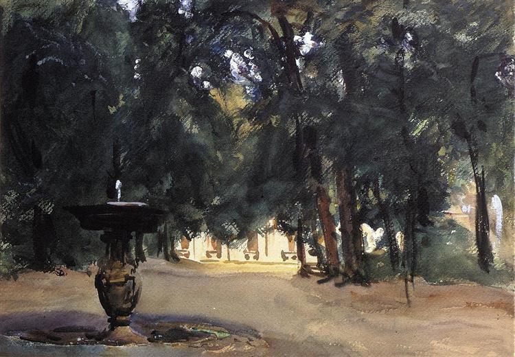 Villa Torlonia Fountain, 1907 - Джон Сінгер Сарджент