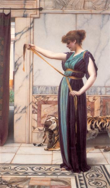 A Pompeian Lady, 1891 - Джон Вільям Годвард