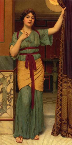 A Pompeian Lady, 1916 - John William Godward
