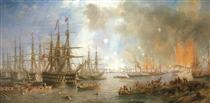 The Bombardment of Sveaborg, 9 August 1855 - Джон Уилсон Кармайкл