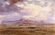 Popocatépetl e Iztaccihuatl - Jose Maria Velasco