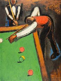Snooker Players - Josef Herman
