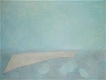 Paysage bleu gris horizontal - Joseph Sima
