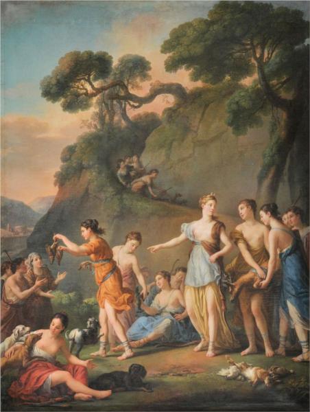 La Chasse, 1772 - Жозеф-Мари Вьен