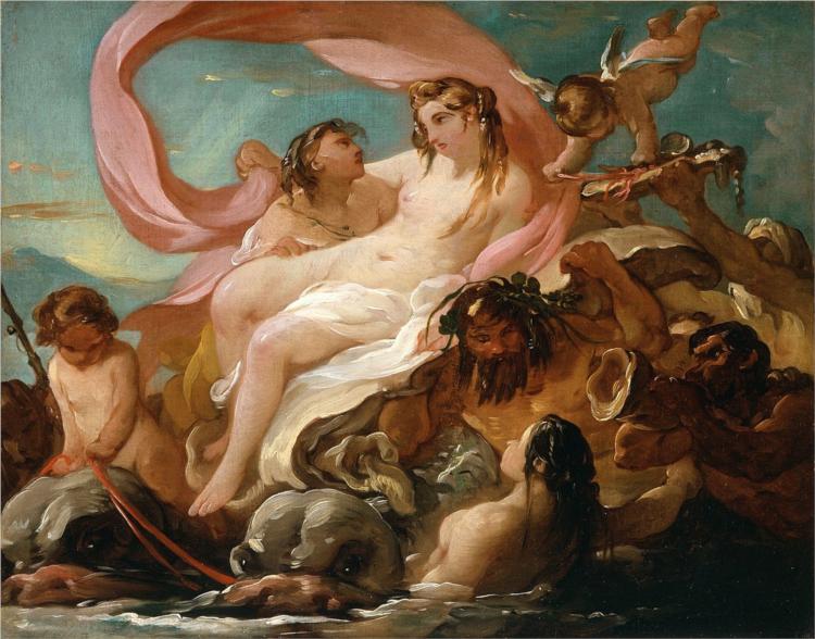 Venus Emerging from the Sea, 1755 - Жозеф-Мари Вьен